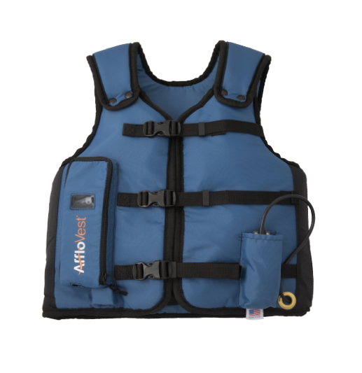 AffloVest Image Photo of the AffloVest against a white background.