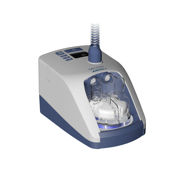 AIRVO 2 Photo of the F&P AIRVO 2 against a white background.