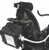 Photo of the Trilogy100 on the back of a wheelchair. thumbnail