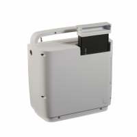 Photo of the SimplyGo Portable Oxygen Concentrator against a white background from the back view. thumbnail