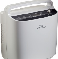 Photo of the SimplyGo Portable Oxygen Concentrator against a white background. thumbnail