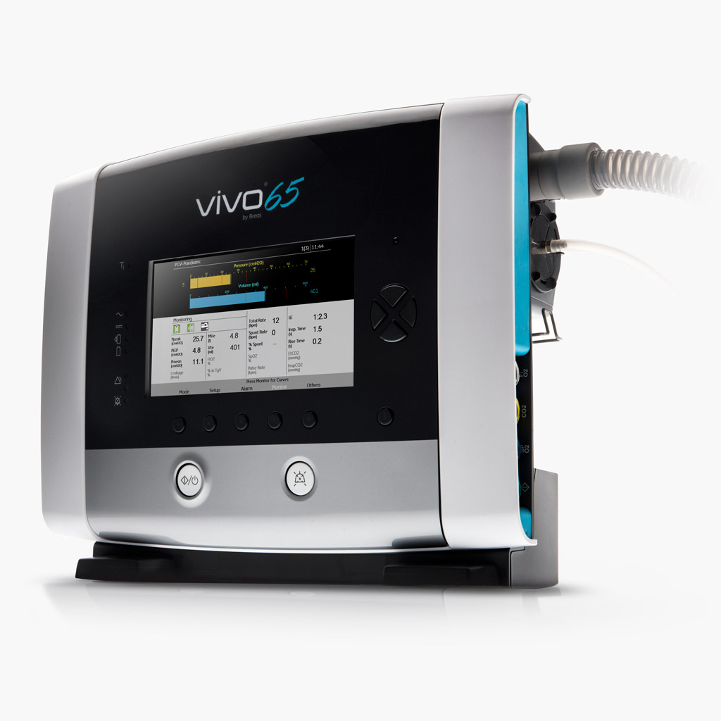 Vivo 65 Photo of the Vivo 65 Ventilator product against a white background.